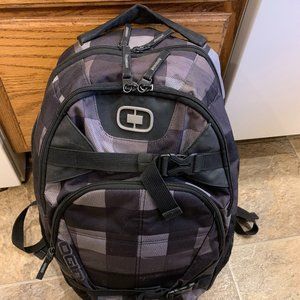 OGIO Mens Tribune 17.3" Padded Laptop Backpack Black Grey White Red Gaming